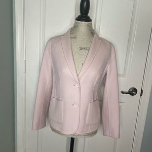 Talbots Wool Jacket Blazer SIZE 8P baby pink